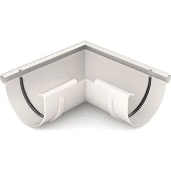 okap BRYZA Roh žlabu vnější plastový Ø 75 mm, Bílá RAL 9010