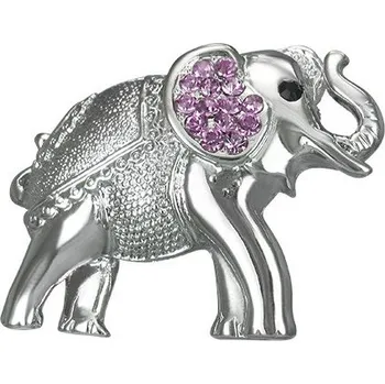 Brož Brož Slon, fialové zirkony