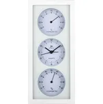 Nástěnné-stolní hodiny s teploměrem a vlhkoměrem JA7071B Lowell 26cm