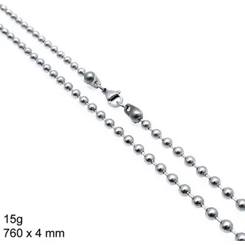 Řetízek Řetízek - Ball or Bead & Bar - 760 x 4 mm - 15g