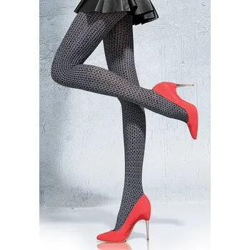 Dámské punčochy Fiore Loriana • 2-S • kouřová/černá • punčochové kalhoty 40 DEN