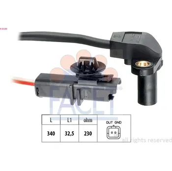 Motor automobilu Generátor impulsů, klikový hřídel FACET 9.0549