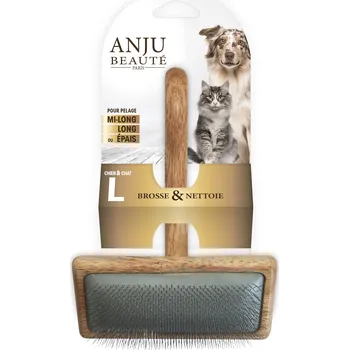 Péče o srst a drápky Anju Beauté Carde hřebínkový kartáč pro perfektní rozčesání husté srsti velikost L