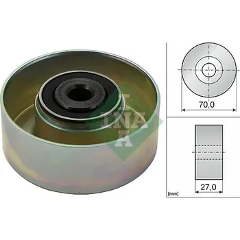 Auto-moto Vratná/vodicí kladka, klínový žebrový řemen INA 532 0214 10