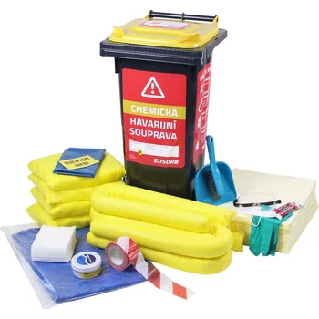Sorbent Havarijní souprava HSP 80, chemická, 67 l, kanalizační deska