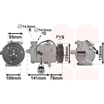 Kompresor klimatizace Kompresor, klimatizace VAN WEZEL 1800K417