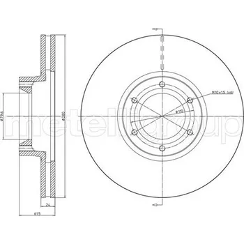 Brzdový kotouč Brzdový kotouč METELLI 23-0499C