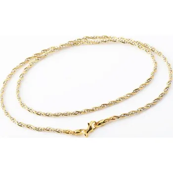 Náhrdelník Dámský pletený stříbrný náhrdelník 62619F 50 cm