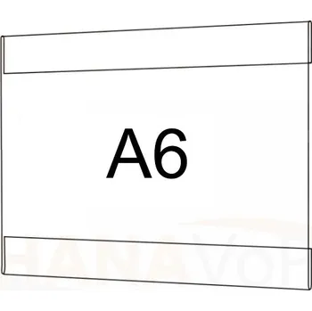 Plastová kapsa A6 na šířku typ C PVC kapsa A6Š - 1 ks