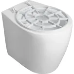 Isvea Výlevka stojící keramická s roštem 36x52cm; spodní/zadní odpad; bílá