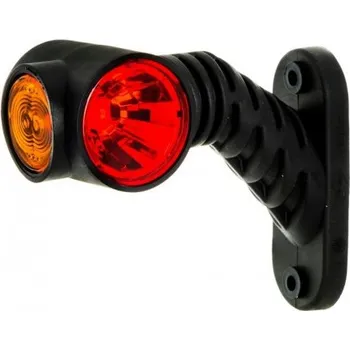 Přídavný světlomet Levé obrysové světlo 4 LED 12v 24v na šikmém krátkém rameni s odrazkou Horpol Horpol 42692