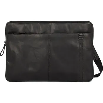 Černá kožená taška na notebook SPIKES & SPARROW