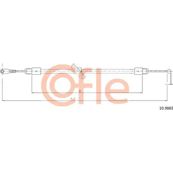 Auto-moto Tažné lanko, parkovací brzda COFLE 10.9865