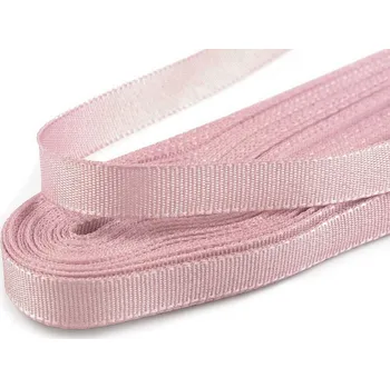 Stuha taftová šíře 6 mm, barva 607 starorůžová