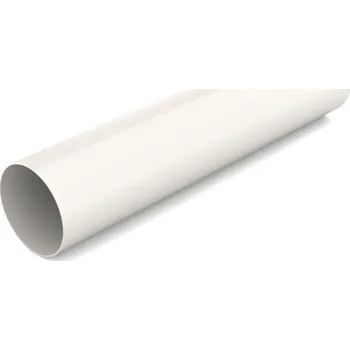 okap BRYZA Svod bez hrdla plastový Ø 90 mm, délka 3M, Bílá RAL 9010