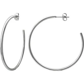 Náušnice Otevřené kruhy 50 mm - Ocelové náušnice