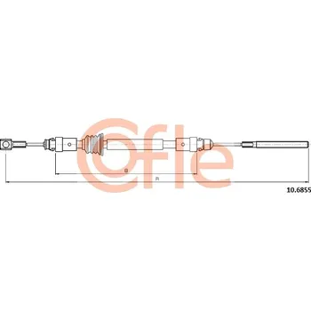 Auto-moto Tažné lanko, parkovací brzda COFLE 10.6855