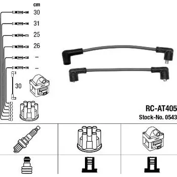 Zapalovací kabel Sada kabelů pro zapalování NGK 0543