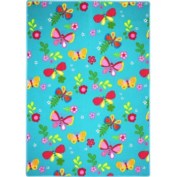 Koberec Dětský kusový koberec Motýlek 5271 modrý, 95x200, modrá, dětský pokoj, Vopi - 1 rok na vrácení + DOPRAVA ZDARMA k Vám i zpět