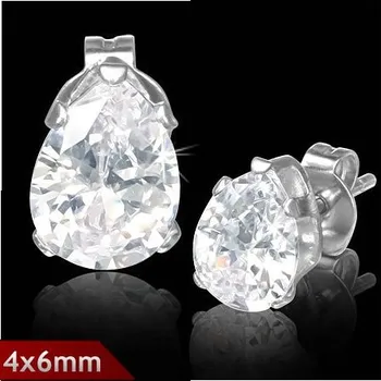 Náušnice 4x6mm – Čirá kapka - Slza
