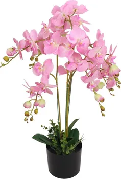 Umělá květina vidaXL Orchidej s květináčem 75 cm