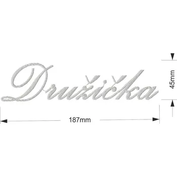 Kravata HEDVA ČESKÝ BROKÁT Výšivka DRUŽIČKA