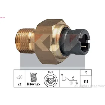 Teplotní spínač, varovná kontrolka chladiva KW 540 041