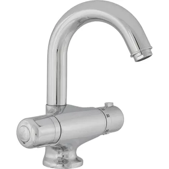 Vodovodní baterie RAF Termostatická umyvadlová stojánková baterie s výpustí, otáčivé ústí T5021