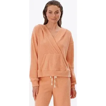 Pánská móda Mikina Rip Curl COSY V NECK HOOD Clay Marle velikost XS