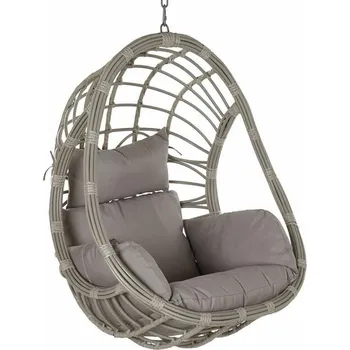 Zahradní závěsné křeslo DKD Home Decor Polyester Umělý ratan Aluminium (92 x 70 x 113 cm)