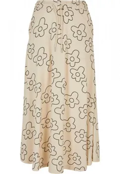 Dámská sukně Urban Classics Viscose Midi Skirt Softseagrassflower M