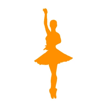 Samolepicí dekorace na vozidlo Baletka 006 levá (06 - oranžová) SAMOLEPKA NA AUTO, NÁLEPKA, FÓLIE, POLEP, TUNING, VLASTNÍ TEXT, TISK, AUTOSAMOLEPKY.cz, POLEPY, OBRÁZEK, LOGO, 3D STICKERS