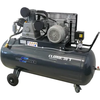 Kompresor PRESS HAMMER CLASSIC 30T/150 třípístový olejový kompresor 4kW, 400V, 150l, 13bar