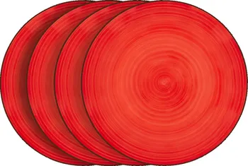 Talíř Lamart Happy LT9053 mělký talíř 26,8 cm 4 ks červený