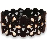 Náramek se Swarovski Elements krystaly hnědý Daisy B2300MOGS Golden Shadow