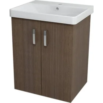 Koupelnový nábytek Sapho THEIA umyvadlová skříňka 56,4x70x44,2cm, 2xdvířka, borovice rustik, TH062-1616