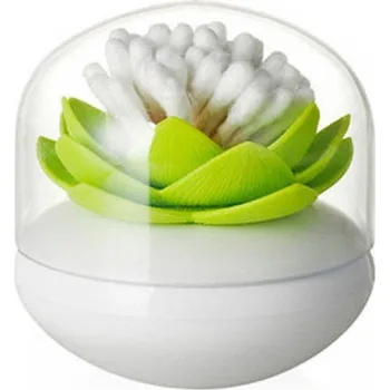 Lotosová dóza na vatové tyčinky, Barva: Zelená