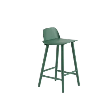 Barová židle Barová židle Muuto NERD COUNTER STOOL - zvolte provedení Barva židle: Zelená