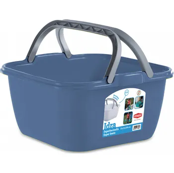 Koš na prádlo Multifunkční plastová vanička IDRA s uchy modrá