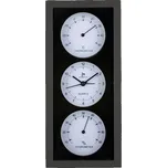 Nástěnné-stolní hodiny s teploměrem a vlhkoměrem JA7071BN Lowell 26cm
