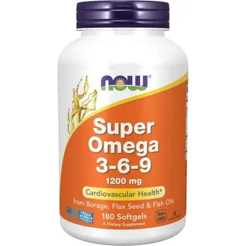 Now Foods Super Omega 3-6-9 1200 mg, 180 cps.