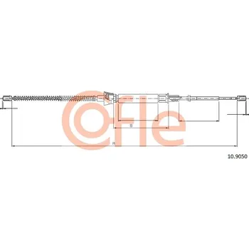 Lanko parkovací brzdy Tazne lanko, parkovaci brzda, 10.9050