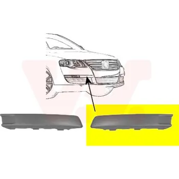 Nárazník Ozdobná / ochranná lišta, nárazník VAN WEZEL 5839587