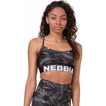 Nebbia Earth Powered sportovní podprsenka Volcanic Black 565 M