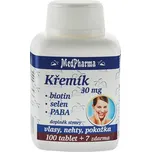 MedPharma Křemík 30 mg + biotin + selen + PABA, 107 tobolek