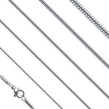 Řetízek ŠPERKYLA - řetízek lanko tvaru hada z chirurgické oceli 45 cm x 1.6 mm