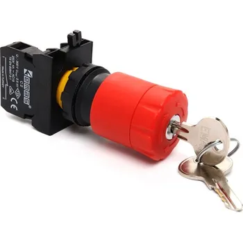 Stykač EMAS Tlačítko CP200EA30 pr.30 STOP červená CP200EA30