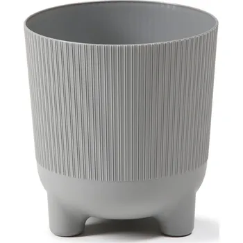 Květináč Plastový květináč Aria jumper 140 mm světle šedý (136265 007 LA216 ARIA sv.šedý jumper 140)