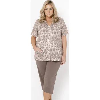 Dámské noční prádlo Italská móda Ramira cr.r. sp.3/4 barva:print/cappuccino M