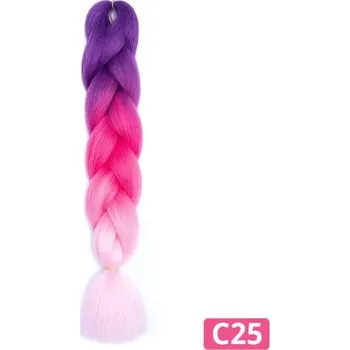 Jumbo cop - tříbarevný příčesek do vlasů Varianta: C25